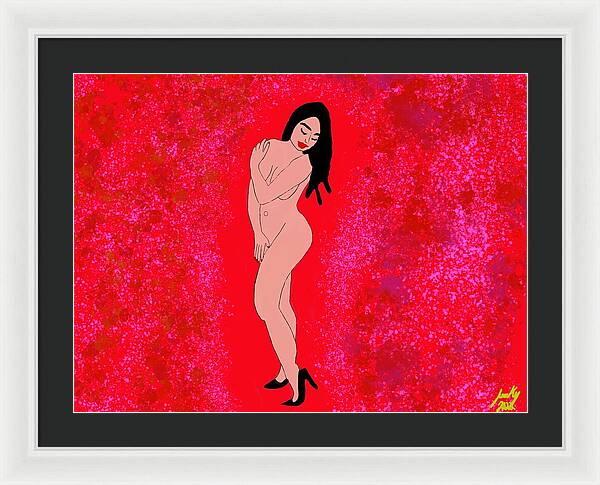 Red Nude - Framed Print