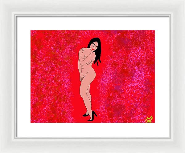 Red Nude - Framed Print