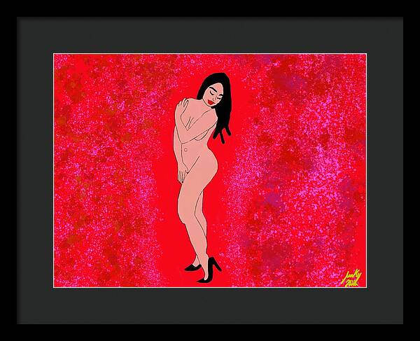 Red Nude - Framed Print