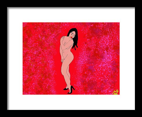 Red Nude - Framed Print