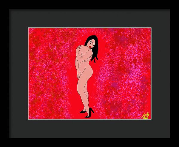 Red Nude - Framed Print