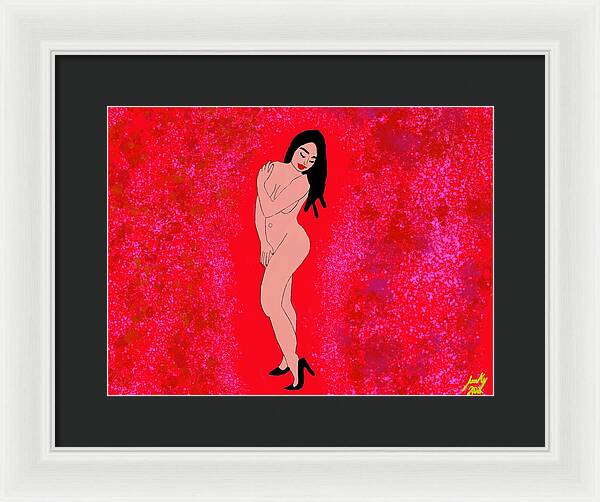 Red Nude - Framed Print