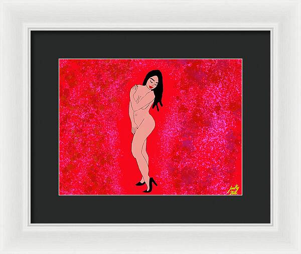 Red Nude - Framed Print