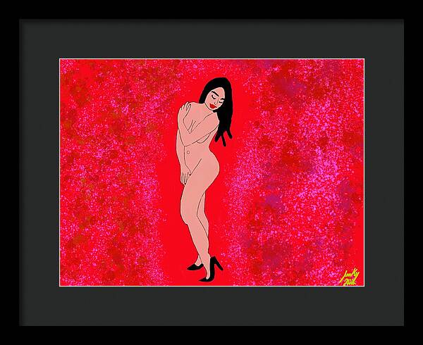 Red Nude - Framed Print