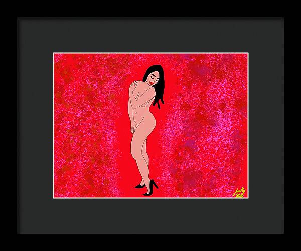 Red Nude - Framed Print