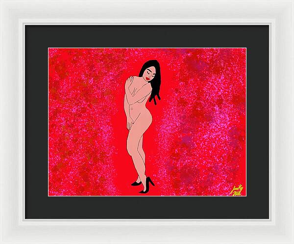 Red Nude - Framed Print