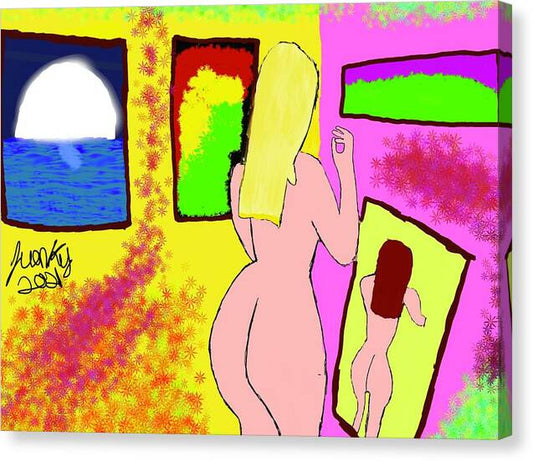 The art girl - Canvas Print