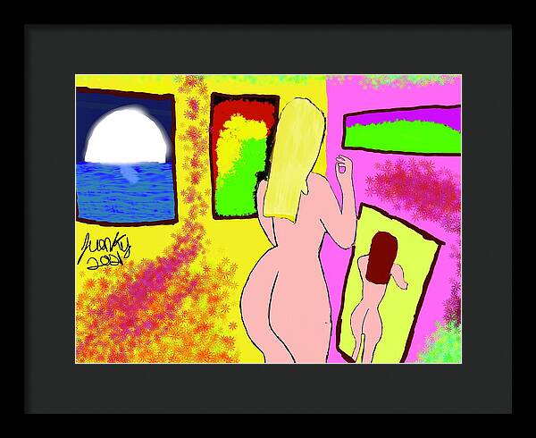 The art girl - Framed Print