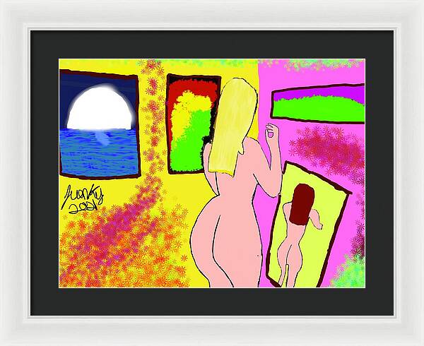 The art girl - Framed Print