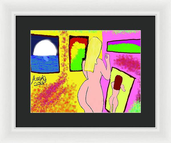 The art girl - Framed Print