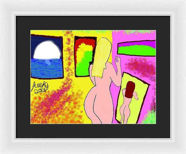 The art girl - Framed Print