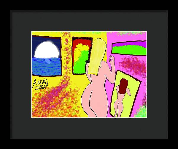 The art girl - Framed Print