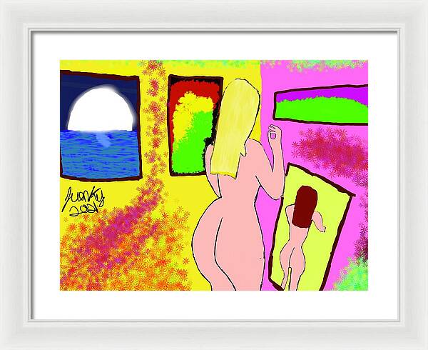 The art girl - Framed Print