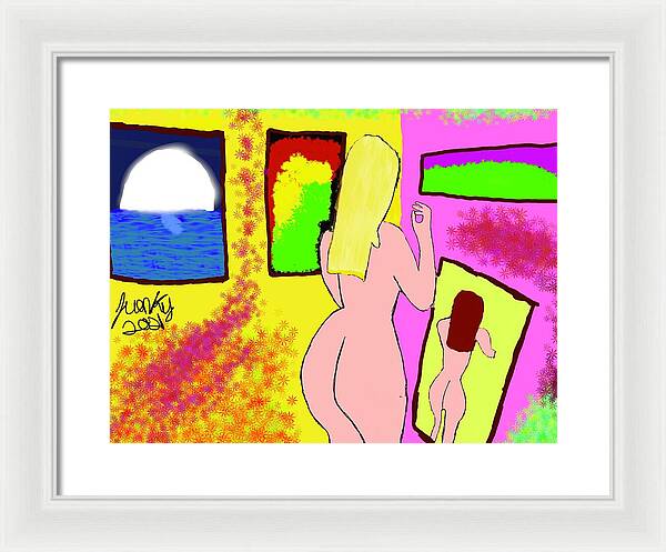 The art girl - Framed Print