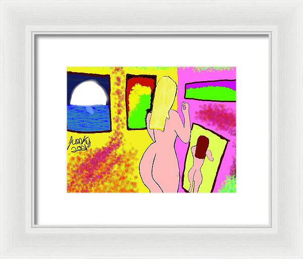 The art girl - Framed Print