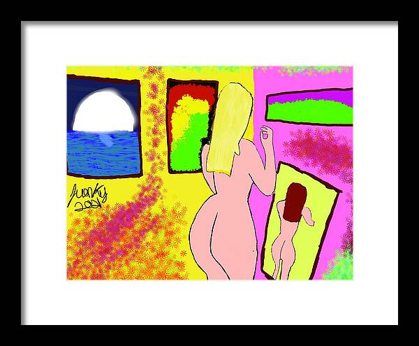 The art girl - Framed Print